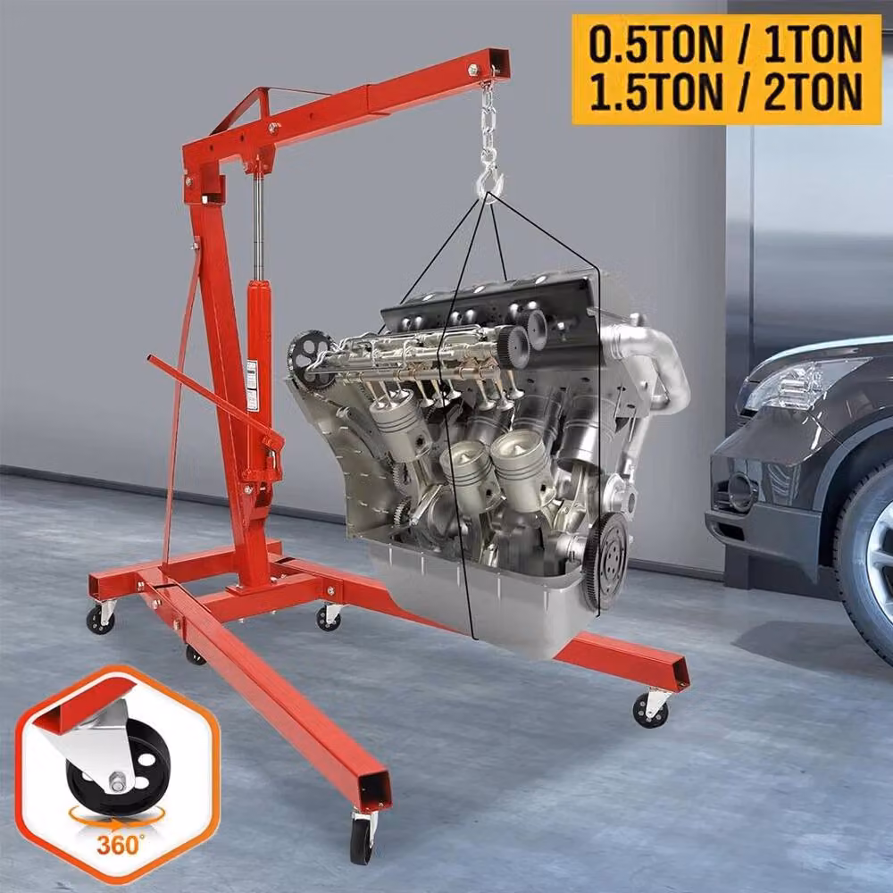 SPETLEK 2 Tonne Folding Engine Crane Hoist Jack in Red – 3
