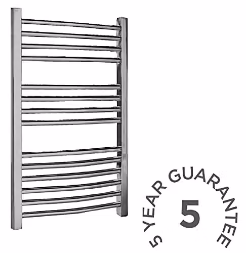 nuie HK385 Modern Vertical Heated Ladder Towel Rail in Chrome, H: 70 cm, W: 50 cm – 3