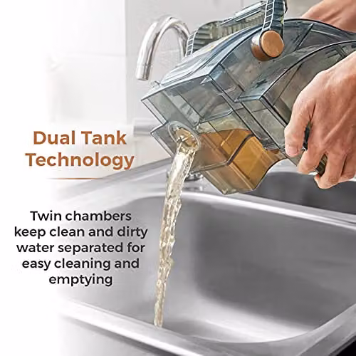 Tower AQUAJET PLUS Carpet Washer with Pet Hair Removal, Gold and Grey – 3