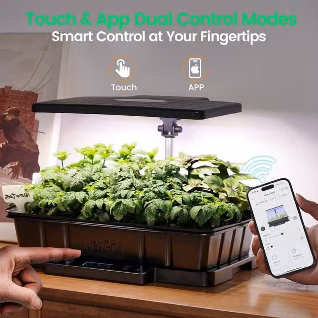 Letpot Smart Seed Starter Kit Indoor Planter in Black