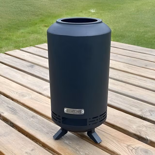 Primrose Smokeless Portable Pellet Fire Pit Campfire Stove with Carry Bag, Black