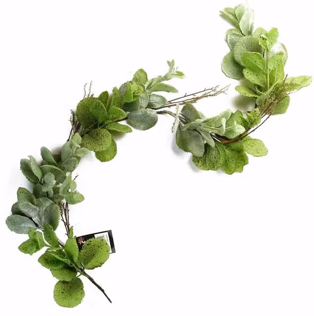 Leaf Green Artificial Mint Trailing Hanging Garland Plant, 125 cm – 1