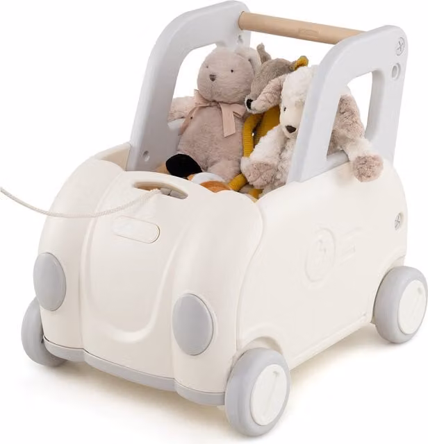 Costway Kids Push Along Walker Cart in White