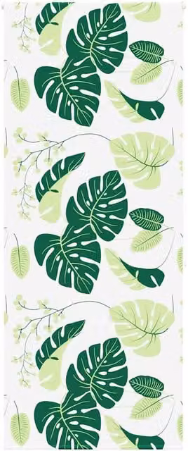 Berkfield Home Green Opaque Shower Roller Blind, W: 110 cm, H: 240 cm – 1