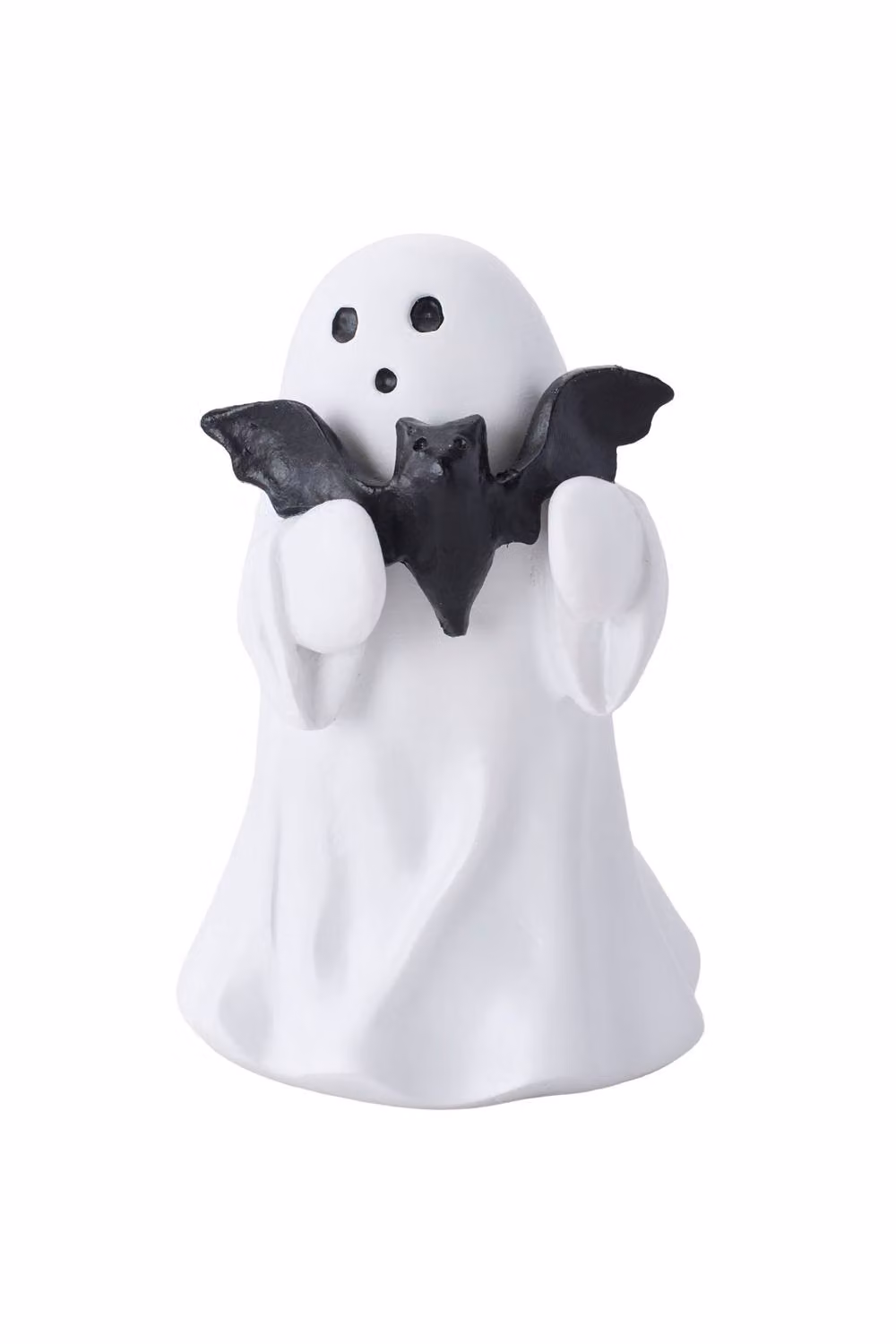 ExtraStar Halloween Ghost Hugging Bat Tabletop Figurine in White, Black and Multicolour – 3