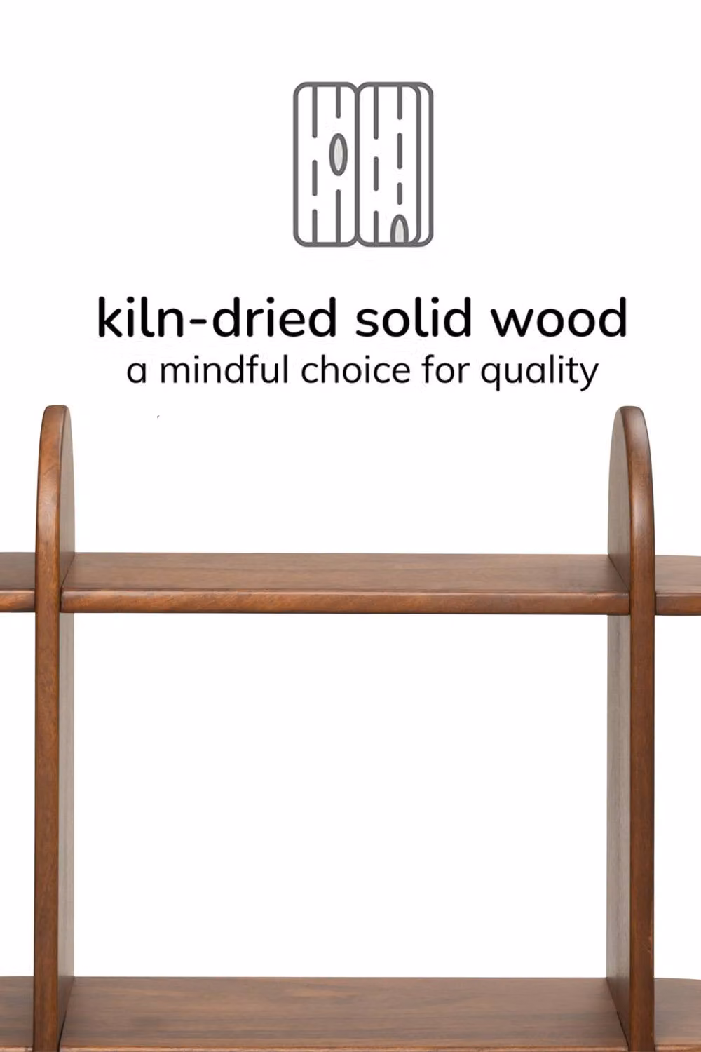 MH London Montague 2-Tier Wall Mounted Floating Display Shelf in Solid Mango Wood, Walnut Brown – 3