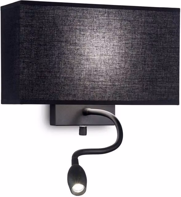Netlighting Hotel LED 2 Light Black Wall Light – 2