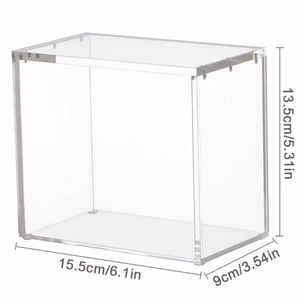 EONLION Premium Acrylic Display Case with Lid, Clear, W/D/H: 50 x 50 x 50 cm – 2