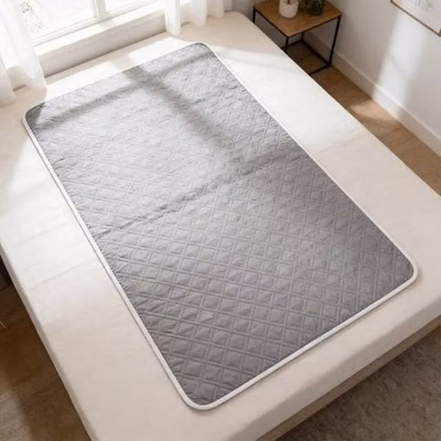 NESTLUNE Waterproof Incontinence Bed Pads for Babies, Grey, W: 60 cm, D: 120 cm – 1