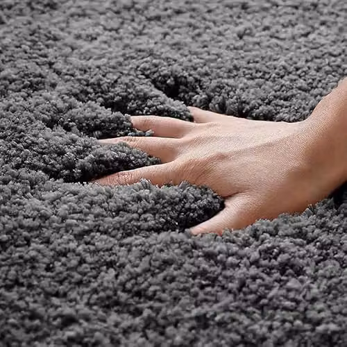 Allure Bath Fashions Microfibre Non-Slip Bath Mat, Anthracite Grey, W: 80 cm, D: 50 cm – 5