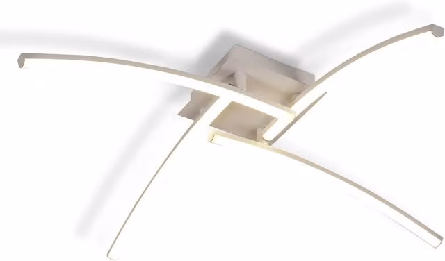 Pheashine Bright 4-Arm Curved LED Ceiling Light in White, 24W, 4000K Neutral White