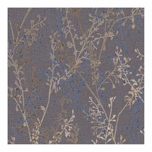 Graham & Brown Boutique Breeze Sprig Blue Floral Botanical Wallpaper