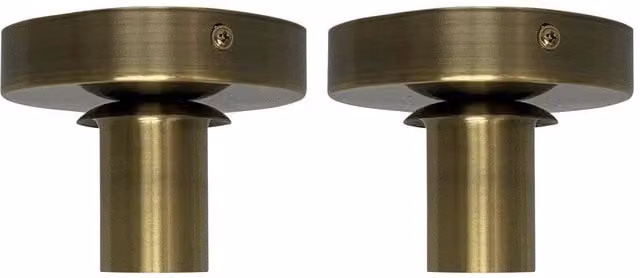 First Choice Lighting Cynthia Set of 2 Modern LED Ceiling Flush Lights in Gold, Brass and Bronze