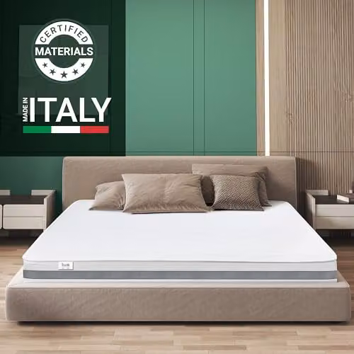 The White Stone Antibacterial Viscoelastic Foam Mattress in White, H 16 cm, W 125 cm, D 220 cm – 2