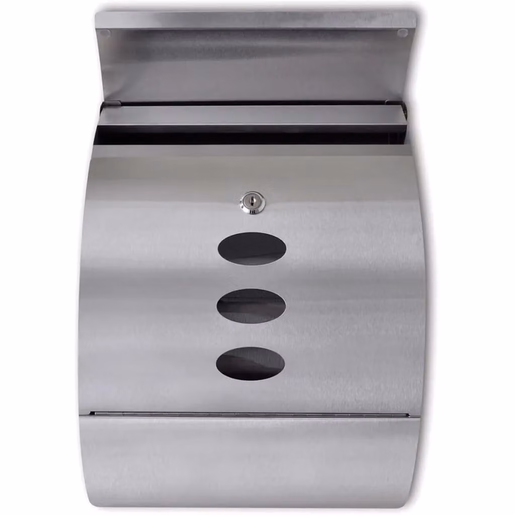 Berkfield Home Stainless Steel Mailbox in Silver – 2