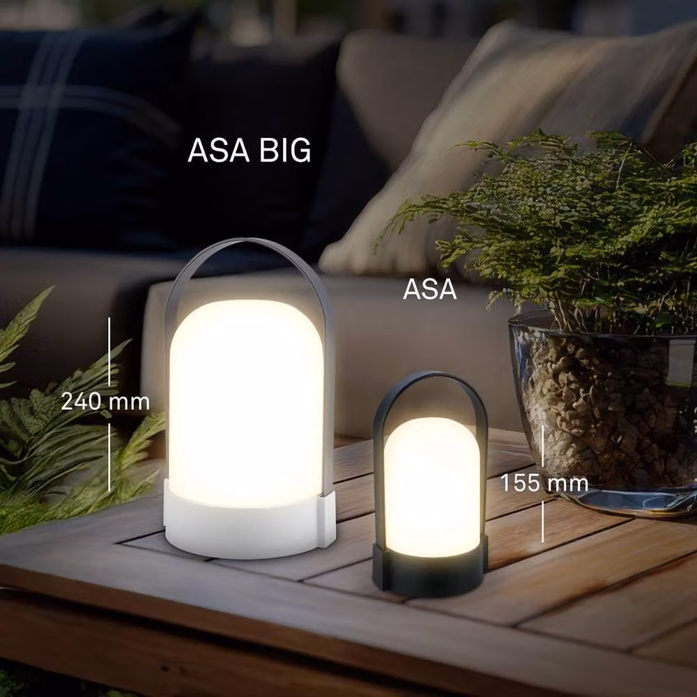 Briloner Dimmable LED Table Lamp in Black, Rechargeable and Wireless with Touch Control – 5