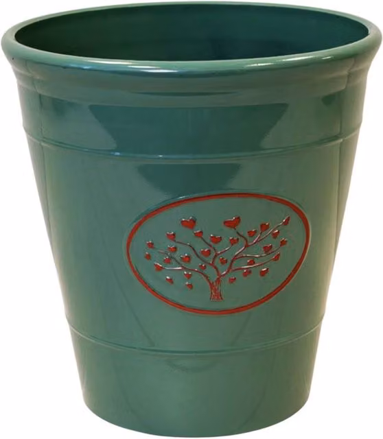 Four Candle Green Plastic Love Heart Tree Planter Pot – 1