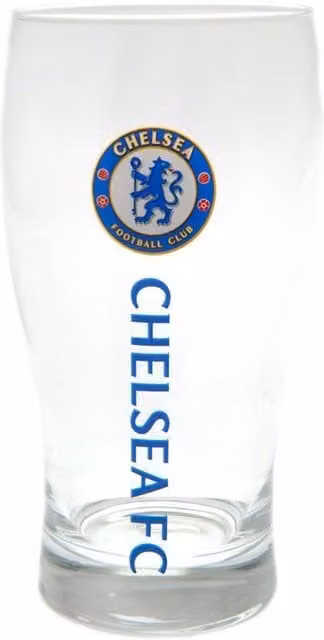 Chelsea FC Transparent Glass Beer Glass
