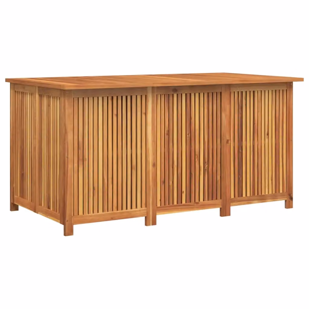 Berkfield Home Garden Storage Box in Brown Solid Acacia Wood, W/D/H: 150 x 80 x 75 cm – 2