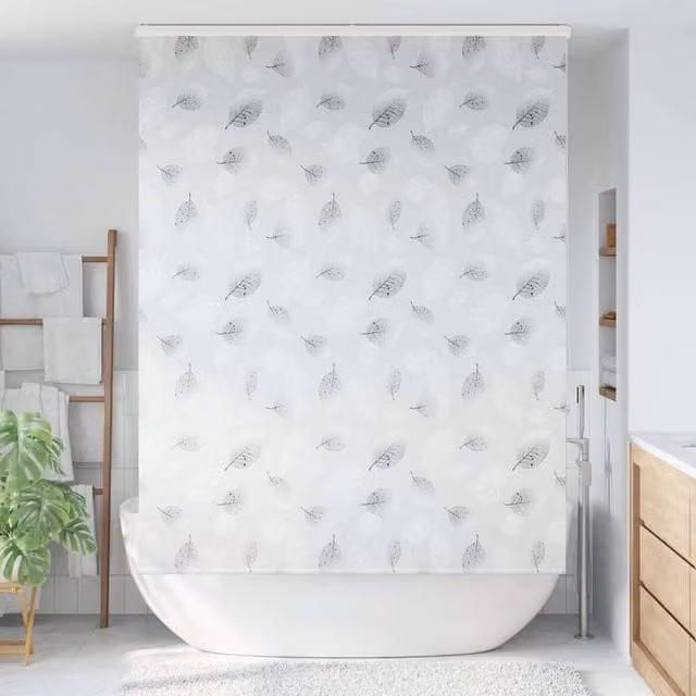 Berkfield Home Grey Opaque Shower Roller Blind with Cassette, W: 160 cm, H: 240 cm