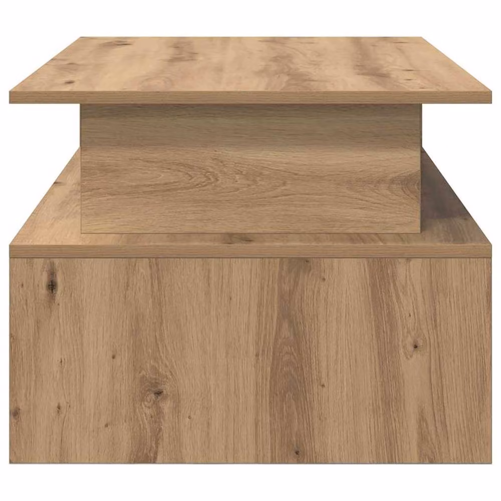 Berkfield Home Artisan Oak Coffee Table in Brown, W: 90 cm, D: 55 cm, H: 42.5 cm – 5