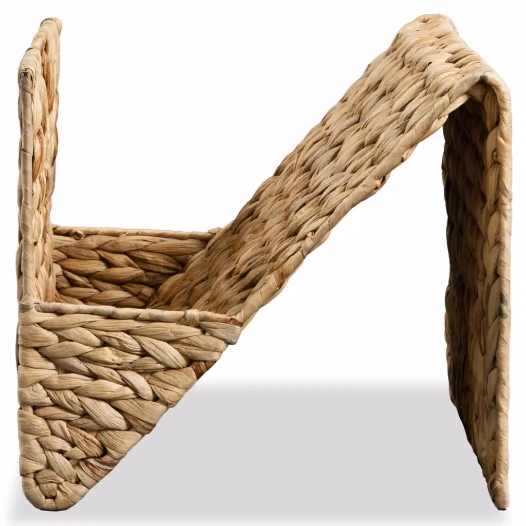 Berkfield Home Brown Water Hyacinth Magazine Holder, W/D/H: 31 x 31 x 31 cm – 3