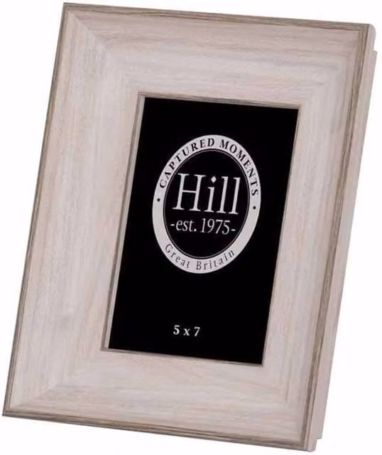 Lemon Pavilion Rustic Wood Single Photo Frame, White Washed Grey/White, W: 21 cm, D: 4 cm, H: 26 cm – 1
