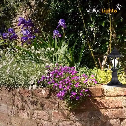 ValueLights MiniSun Mayfair Black Outdoor Post Top Lantern Light – 4