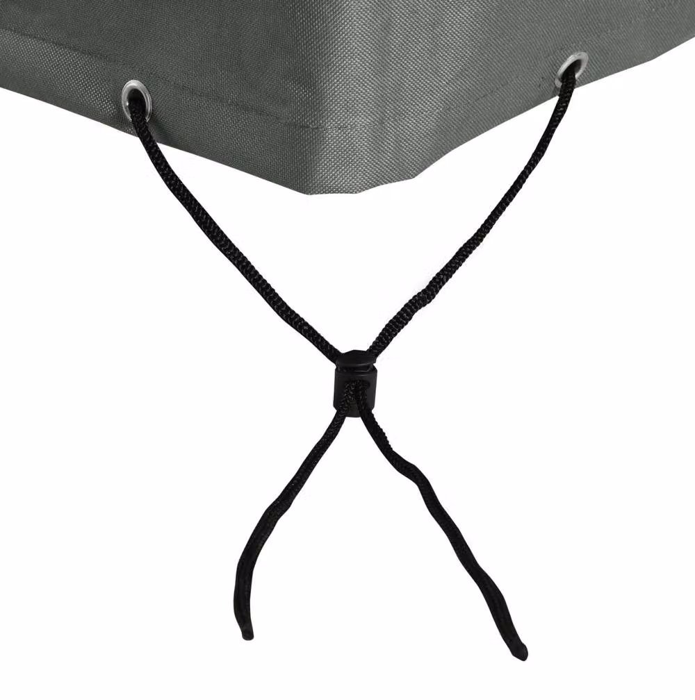 STILVORA Grey Water-Repellent Polyester Garden Furniture Cover with Elastic Band, W: 275 cm, D: 205 cm – 7