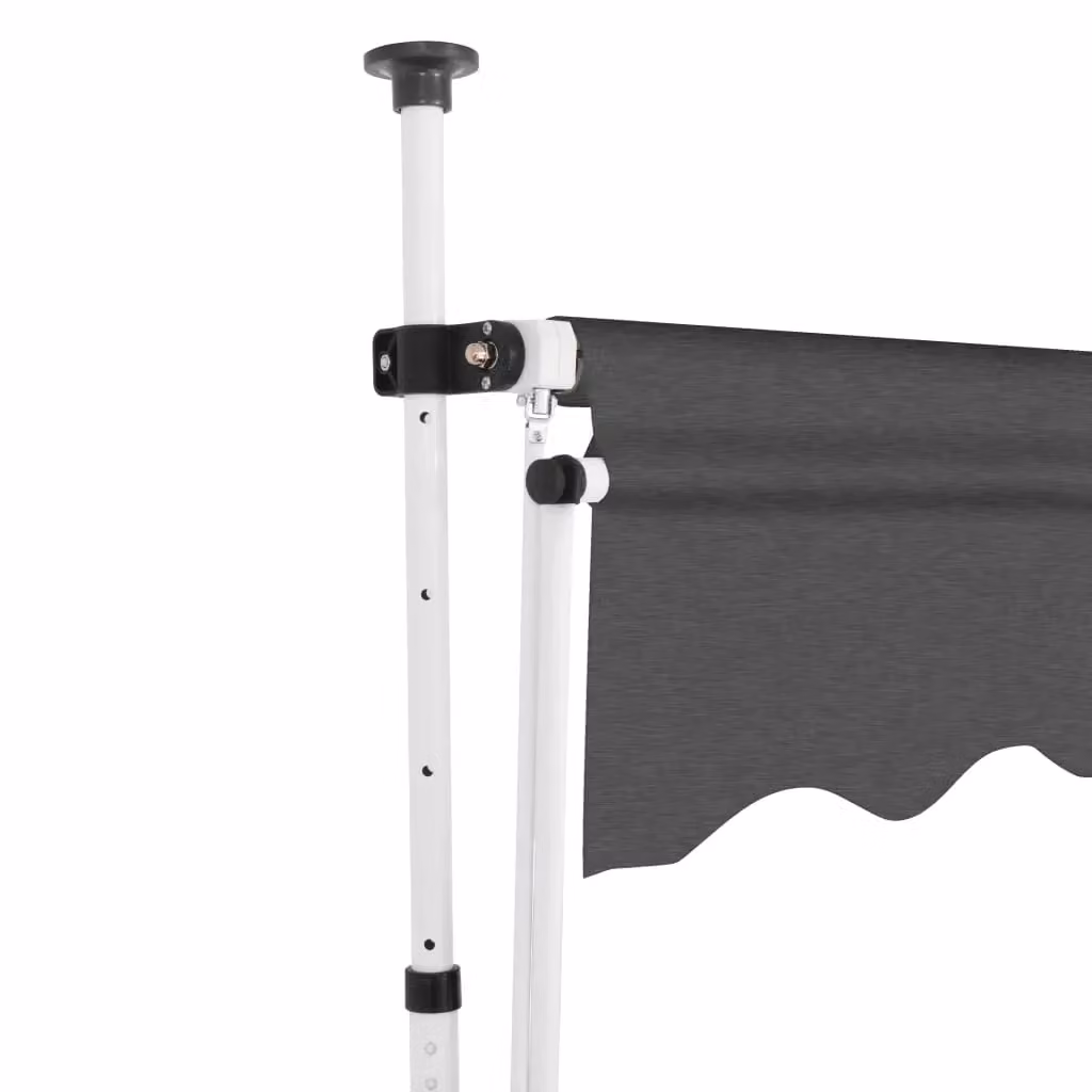 Berkfield Home Manual Retractable Awning in Anthracite Black, Width: 250 cm – 3