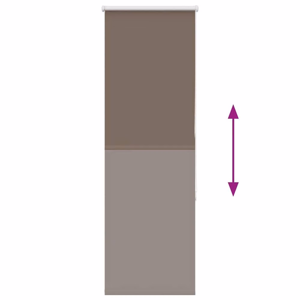 Berkfield Home Blackout Roller Blind in Brown Coffee Polyester, W: 40 cm, H: 175 cm – 2