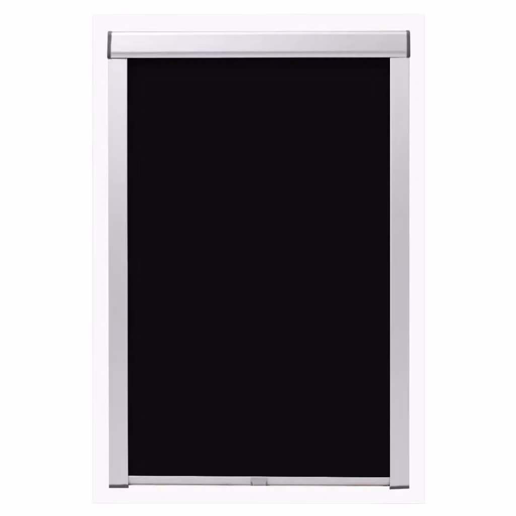 Berkfield Home Blackout Roller Blinds in Black, Thermal Insulating Polyester – 2