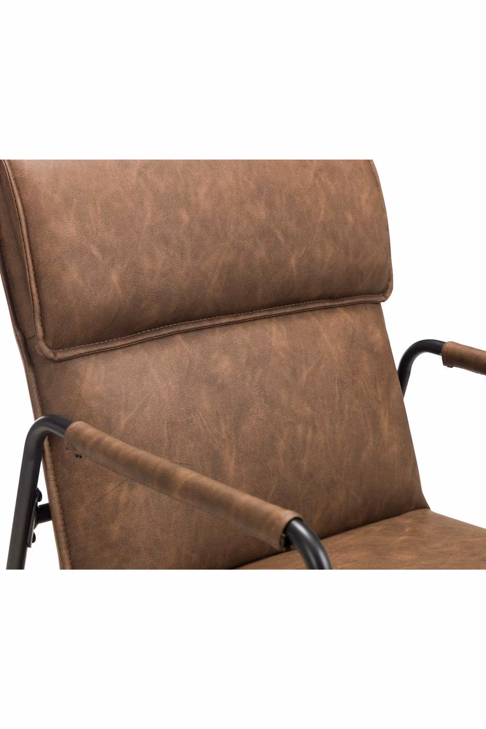Julian Bowen Gramercy Industrial Accent Chair in Brown and Black, W/D/H: 60 x 73 x 82 cm – 4