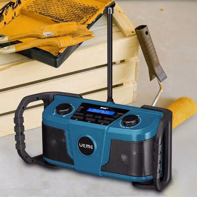 UEME 5W Jobsite DAB+ Radio in Blue and Yellow