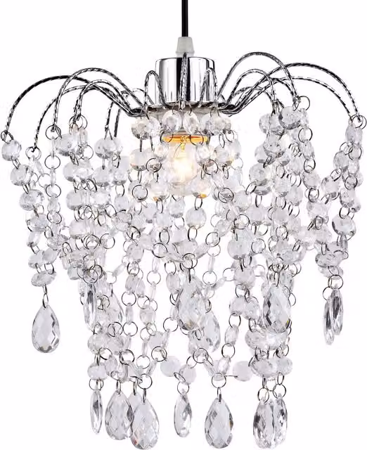 Innoteck Chandelier Style Teardrop Pendant Lightshade in Transparent Crystal Design