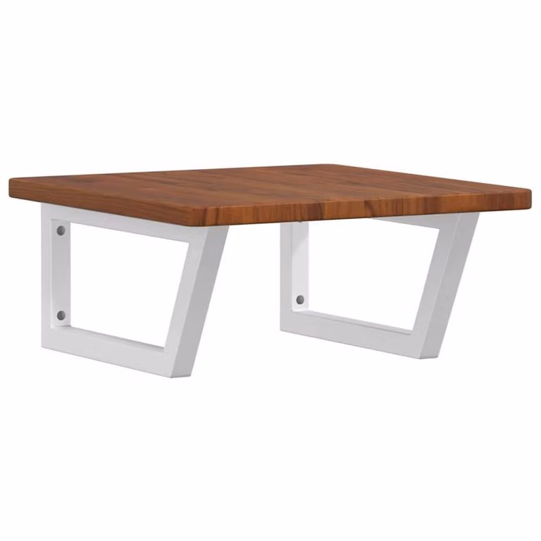 Berkfield Home Elegant Wall Mounted Basin Shelf in Brown Oak and Steel