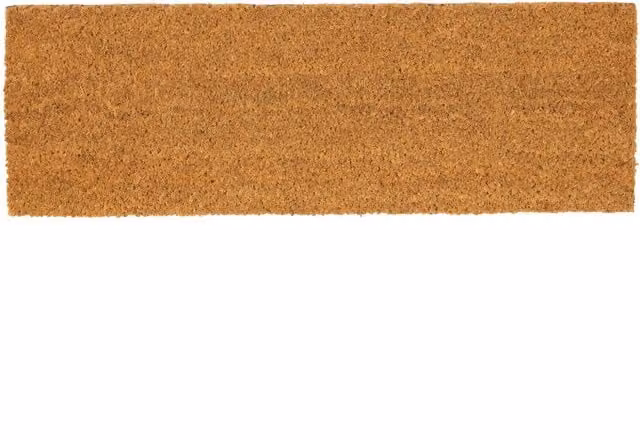 Nicola Spring Brown Coir and PVC Rectangular Step Mat W/D: 60 x 20 cm