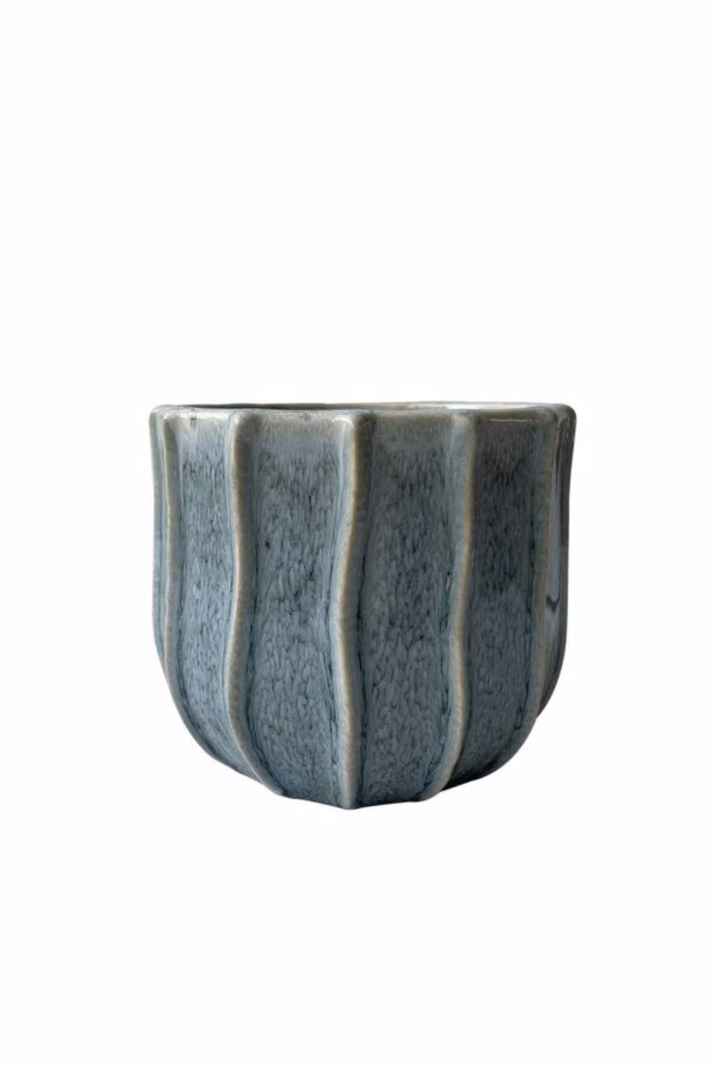KDMD Hortus Porto Pot Blue Grey 2 Pack, W: 11 cm x D: 11 cm – 2