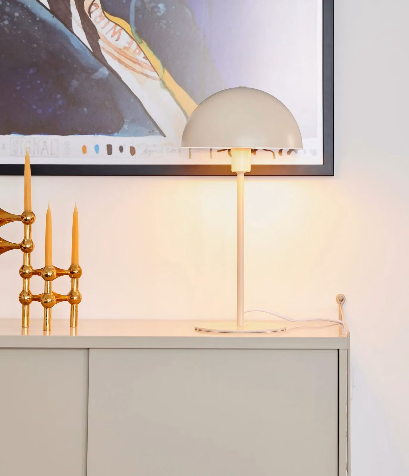 Nordlux Ellen Metal Table Lamp, Beige, E14 – 2