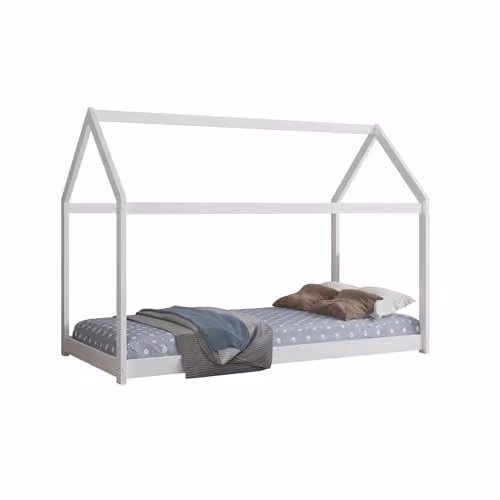 Kosy Koala White Lacquered Pine House Bed Frame for Children W/D/H: 190 x 90 x 130 cm – 2