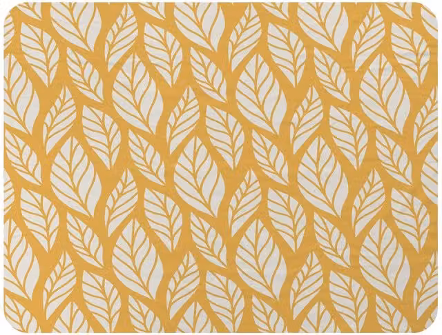 Benjamin Tate Design Orange Fleece Blanket with White Floral Pattern, W/D/H: 120 x 150 cm – 2