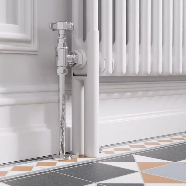 Temprazo White Legs for Traditional Double Bar Radiator
