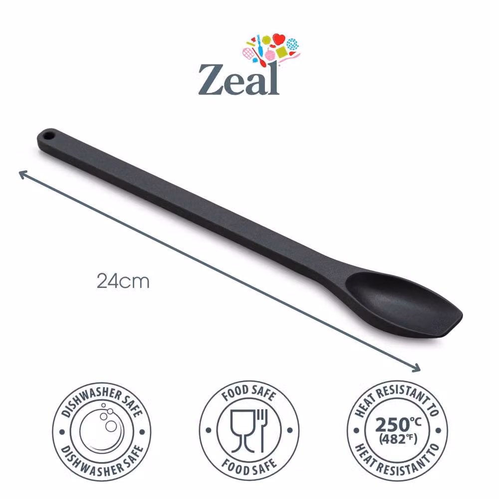 Zeal Silicone Jar and Mayo Spoon in Grey, 24 cm – 2