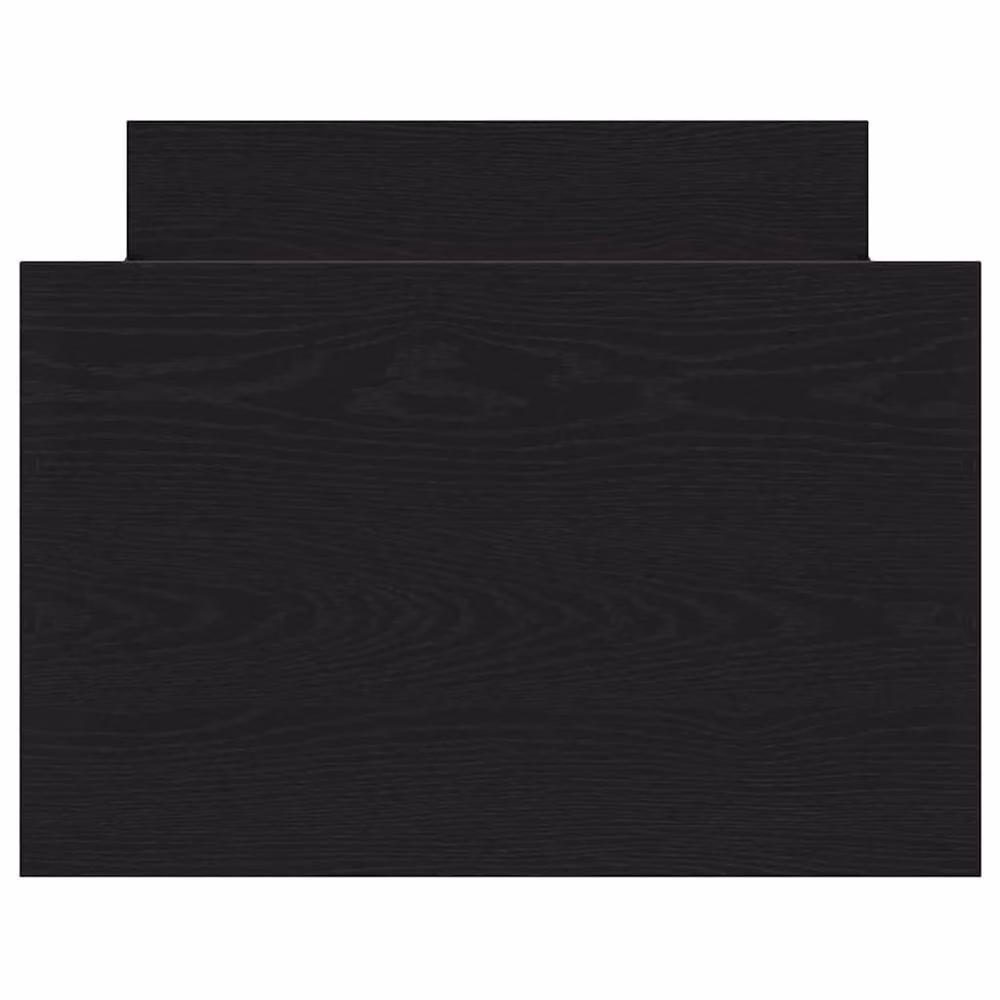 Berkfield Home Modern Black Oak Bed Frame in Engineered Wood W/D/H: 75 x 190 cm – 5