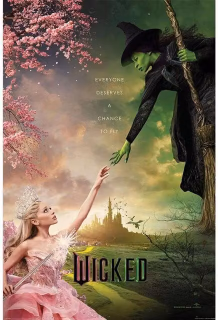 Wicked A Chance To Fly Maxi Paper Poster in Pink