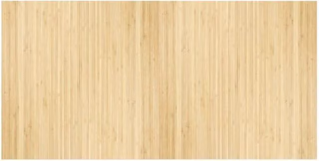 Berkfield Home Rectangular Bamboo Rug in Beige, W: 100 cm x D: 200 cm