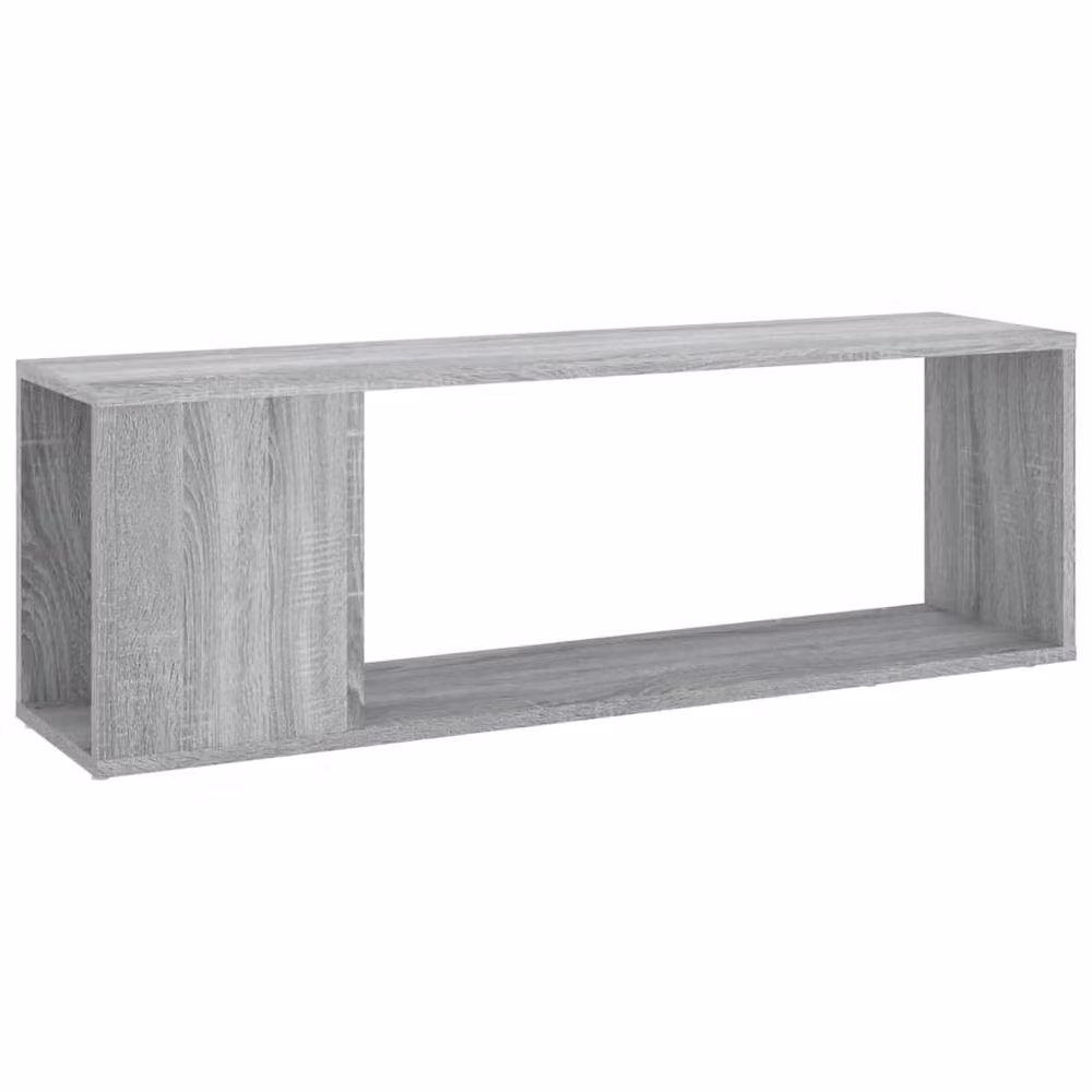 Berkfield Home Modern Grey Sonoma TV Cabinet in Matt Engineered Wood W/D/H: 100 x 24 x 32 cm – 2