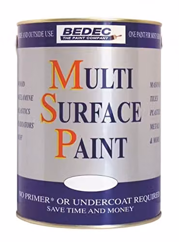Bedec MSP Soft Gloss Water Based Plaster Paint in White, 250ml