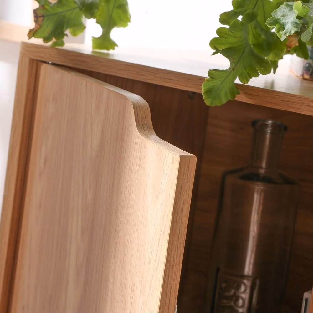 CALICOSY MODU 9-Compartment Freestanding Unit with 5 Hinged Doors in Natural Wood Finish, Width: 89 cm – 6
