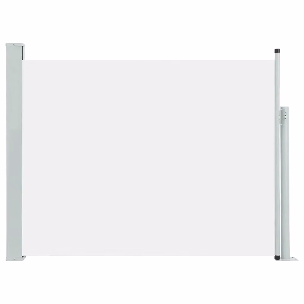 Berkfield Home Retractable Side Awning in Beige with Polyester Fabric and Steel Frame, W: 500 cm, H: 140 cm